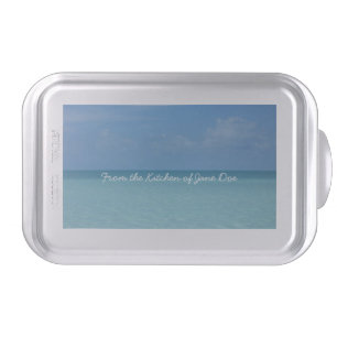 Caribbean Horizon Tropical Turquoise Blue Cake Pan