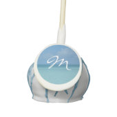 Caribbean Horizon Tropical Turquoise Blue Cake Pops (Front)