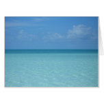 Caribbean Horizon Tropical Turquoise Blue Card