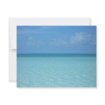 Caribbean Horizon Tropical Turquoise Blue Card