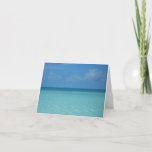 Caribbean Horizon Tropical Turquoise Blue Card