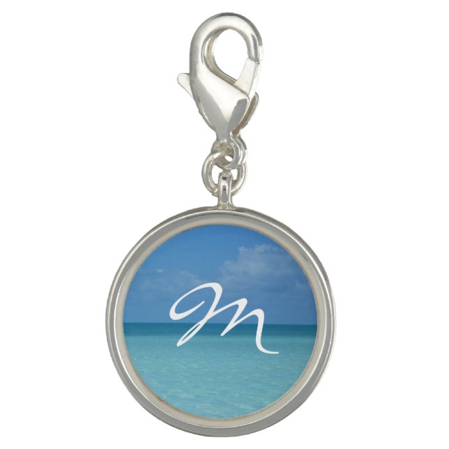 Caribbean Horizon Tropical Turquoise Blue Charm (Front)