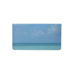 Caribbean Horizon Tropical Turquoise Blue Checkbook Cover
