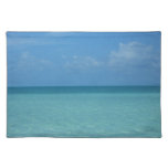 Caribbean Horizon Tropical Turquoise Blue Cloth Placemat