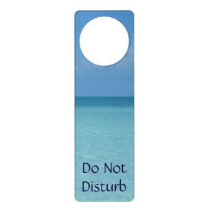 Caribbean Horizon Tropical Turquoise Blue Door Hanger
