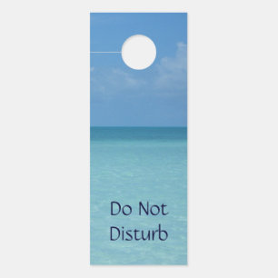 Caribbean Horizon Tropical Turquoise Blue Door Hanger