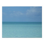 Caribbean Horizon Tropical Turquoise Blue Faux Canvas Print