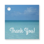 Caribbean Horizon Tropical Turquoise Blue Favor Tags