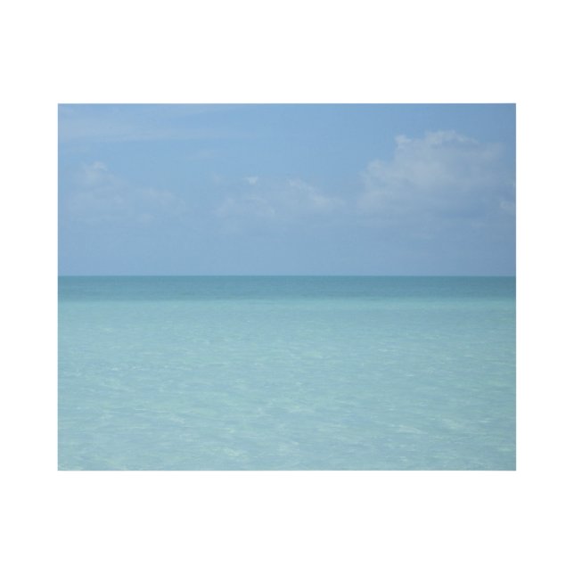Caribbean Horizon Tropical Turquoise Blue Gallery Wrap (Front)