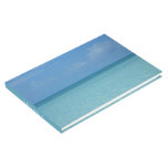 Caribbean Horizon Tropical Turquoise Blue Guest Book