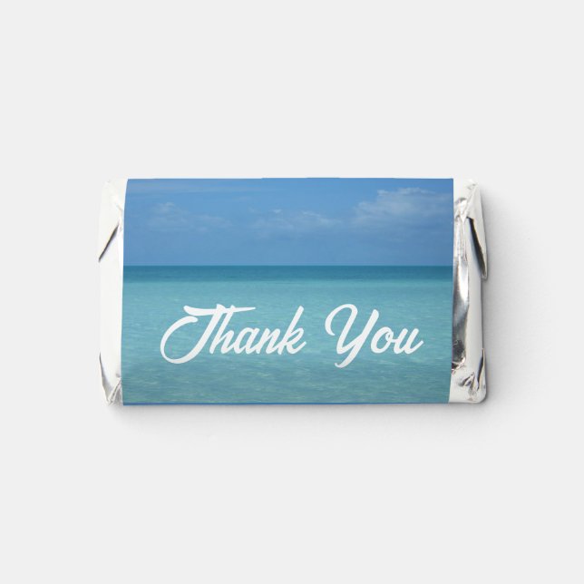 Caribbean Horizon Tropical Turquoise Blue Hershey's Miniatures (Front)