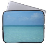 Caribbean Horizon Tropical Turquoise Blue Laptop Sleeve