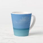Caribbean Horizon Tropical Turquoise Blue Latte Mug