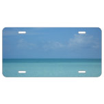 Caribbean Horizon Tropical Turquoise Blue License Plate