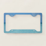 Caribbean Horizon Tropical Turquoise Blue License Plate Frame