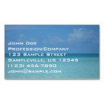 Caribbean Horizon Tropical Turquoise Blue Magnetic Business Card
