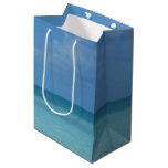 Caribbean Horizon Tropical Turquoise Blue Medium Gift Bag