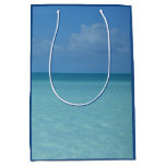Caribbean Horizon Tropical Turquoise Blue Medium Gift Bag