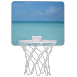 Caribbean Horizon Tropical Turquoise Blue Mini Basketball Backboard
