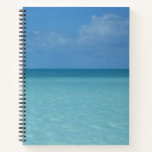 Caribbean Horizon Tropical Turquoise Blue Notebook