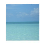 Caribbean Horizon Tropical Turquoise Blue Notepad