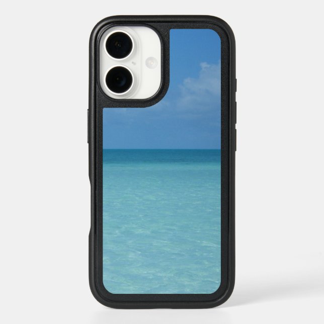 Caribbean Horizon Tropical Turquoise Blue Otterbox iPhone Case (Back)