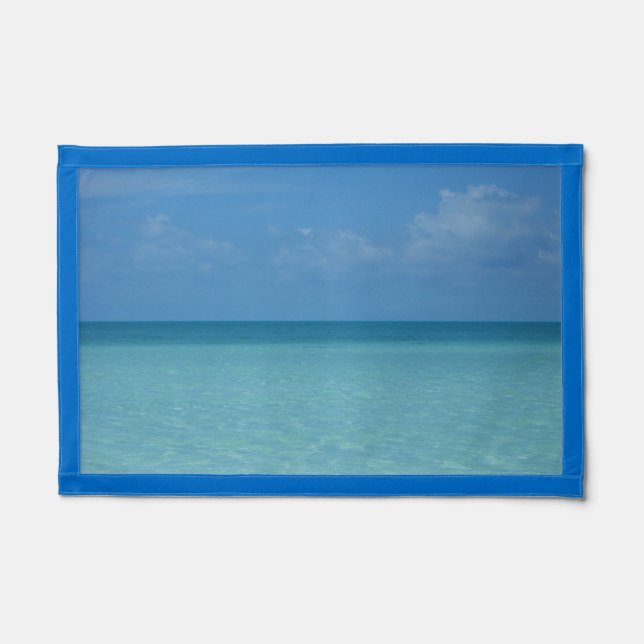 Caribbean Horizon Tropical Turquoise Blue Pennant (Front)