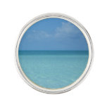 Caribbean Horizon Tropical Turquoise Blue Pin