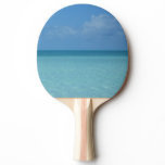 Caribbean Horizon Tropical Turquoise Blue Ping Pong Paddle