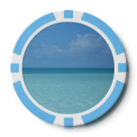 Caribbean Horizon Tropical Turquoise Blue Poker Chips