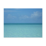 Caribbean Horizon Tropical Turquoise Blue Postcard