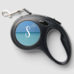 Caribbean Horizon Tropical Turquoise Blue Retractable Pet Leash