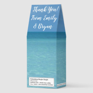 Caribbean Horizon Tropical Turquoise Blue Roasted Coffee