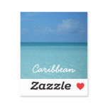 Caribbean Horizon Tropical Turquoise Blue Sticker
