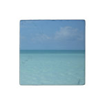 Caribbean Horizon Tropical Turquoise Blue Stone Magnet