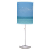 Caribbean Horizon Tropical Turquoise Blue Table Lamp (Front)
