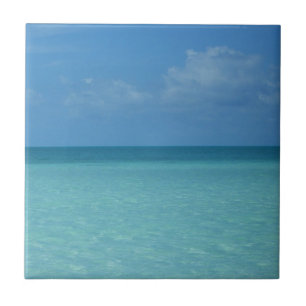 Caribbean Horizon Tropical Turquoise Blue Tile