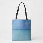 Caribbean Horizon Tropical Turquoise Blue Tote Bag
