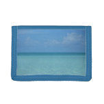 Caribbean Horizon Tropical Turquoise Blue Trifold Wallet