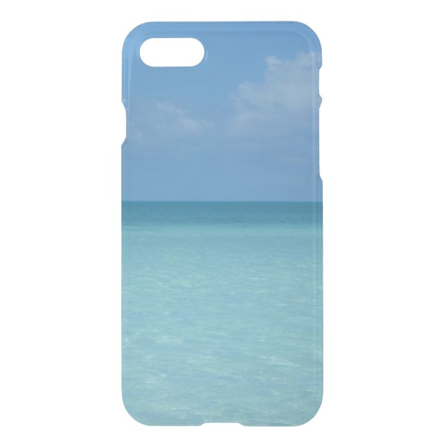 Caribbean Horizon Tropical Turquoise Blue Uncommon iPhone Case (Back)
