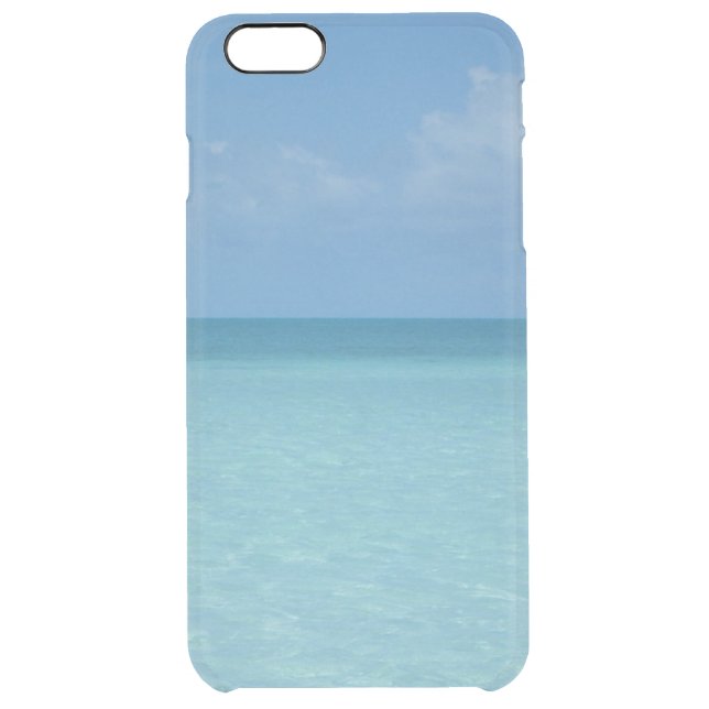 Caribbean Horizon Tropical Turquoise Blue Uncommon iPhone Case (Back)