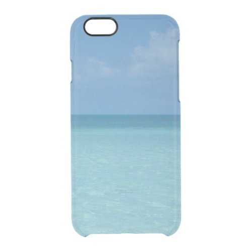 Caribbean Horizon Tropical Turquoise Blue Clear iPhone 66S Case