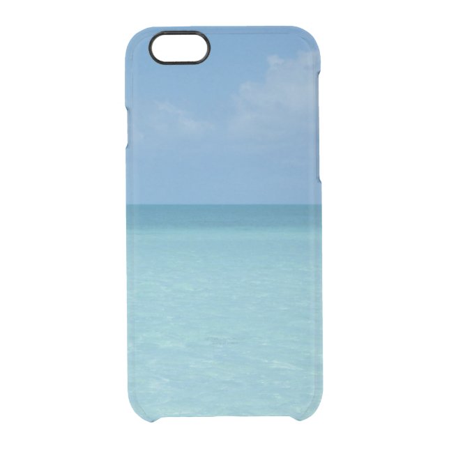 Caribbean Horizon Tropical Turquoise Blue Uncommon iPhone Case (Back)