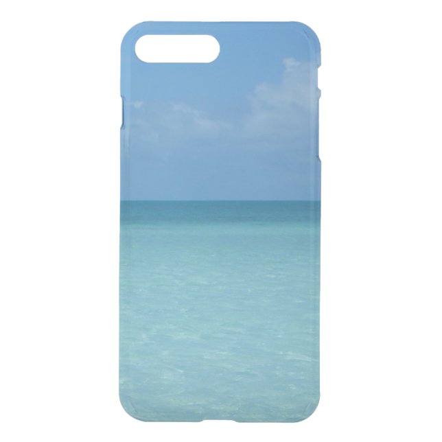 Caribbean Horizon Tropical Turquoise Blue Uncommon iPhone Case (Back)