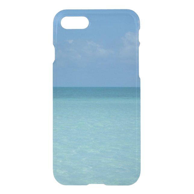 Caribbean Horizon Tropical Turquoise Blue Uncommon iPhone Case (Back)