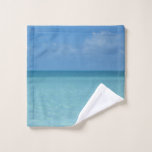 Caribbean Horizon Tropical Turquoise Blue Wash Cloth