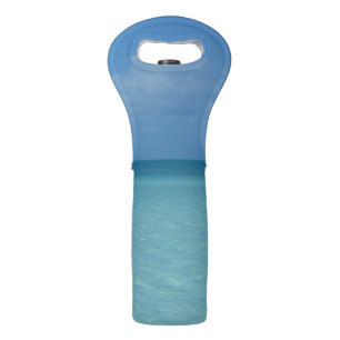 Caribbean Horizon Tropical Turquoise Blue Wine Bag