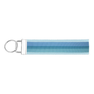 Caribbean Horizon Tropical Turquoise Blue Wrist Keychain