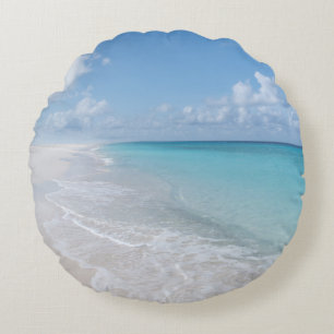 Caribbean Isle Dream 1 Round Pillow