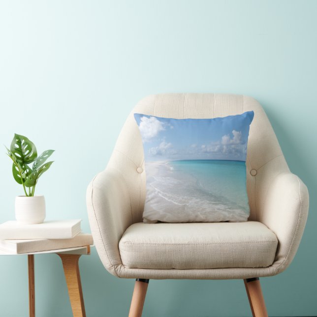 Caribbean Isle Dream 1 Throw Pillow (Chair)